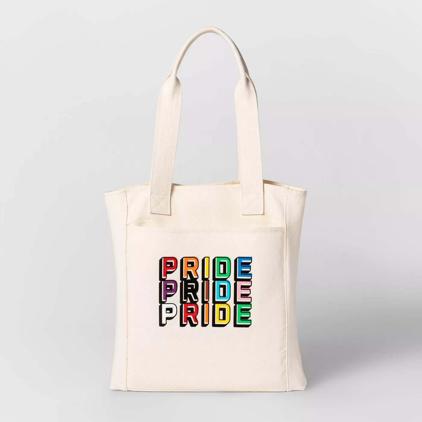 Pride Gender Inclusive Adult Canvas Tote Handbag - Cream - image 1 of 4
