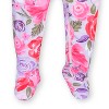 Gerber Baby and Toddler Girls' Buttery-Soft Snug Fit Footed Pajamas - Lilac Garden - 2T - 4 of 4