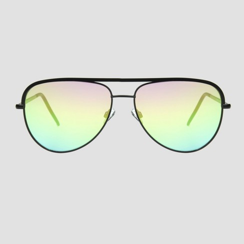 Men's Oversized Aviator Mirrored Sunglasses - Original Use™ Black : Target