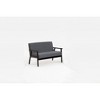 Solid Wood Loveseat and 2 Chairs Set with Full Foam Seats for Living Room - 2 of 4