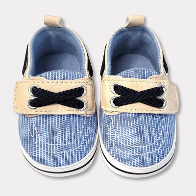 Image of Baby Boys' Chambray Boat Shoes - Cat & Jack™ Blue 9-12M