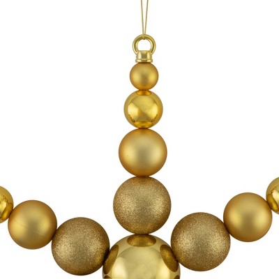 Gold Shatterproof 18" Snowflake Ornament with 3 Finishes