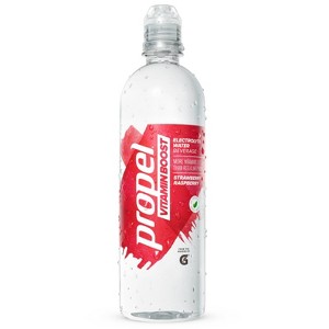 Propel Strawberry Raspberry Vitamin Boost Enhanced Water - 20 fl oz Bottle - 1 of 3
