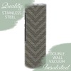 Elanze Designs Grandpa Myth Legend Grey Chevron 20 ounce Stainless Steel Travel Tumbler - 3 of 4
