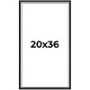 PosterPalooza | Flat Silver Picture Frame - UV Acrylic, Foam Board Backing, Hanging Hardware - 2 of 4