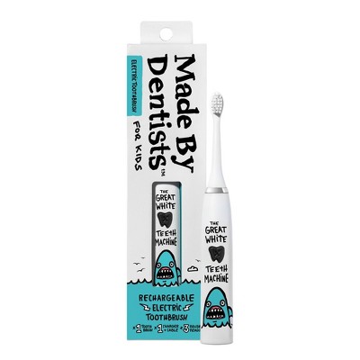 Made by Dentists Kids' Rechargeable Electric Toothbrush with 2 Replacement Toothbrush Heads and Charger - Shark