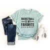 Simply Sage Market Women's Basketball Is My Favorite Season Short Sleeve Graphic Tee - 2 of 4