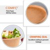 36Oz 50Pcs Large Paper Bowls with Lids, Disposable Soup Serving Bowls Bulk Party Supplies for Hot/Cold Food, Soup (36 OZ) - 3 of 4