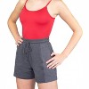 Women's French Terry Side Contrast Shorts - Body Wrappers - 2 of 4