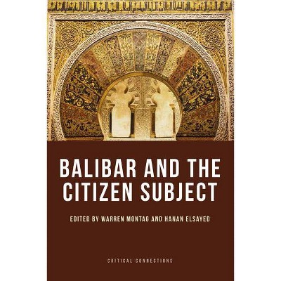 Balibar and the Citizen Subject - (Critical Connections) by  Warren Montag & Hanan Elsayed (Paperback)