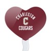 College of Charleston Official Logo Heart Love Cupcake Picks Toppers Decoration Set of 6 - 2 of 4