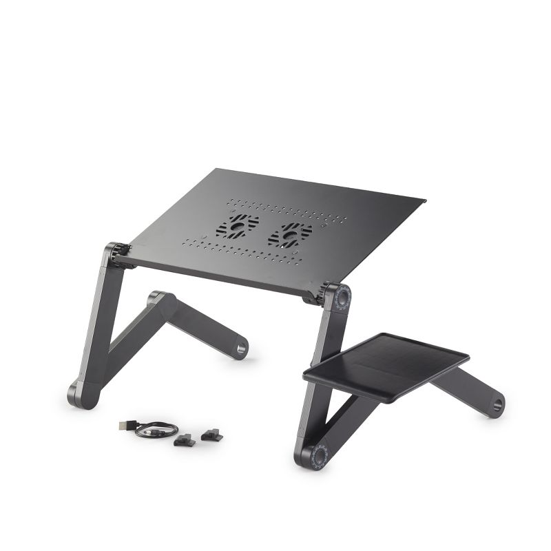 The Lakeside Collection Deluxe Laptop Desk with Cooling Fan - Portable Lap Desk, 2 of 4