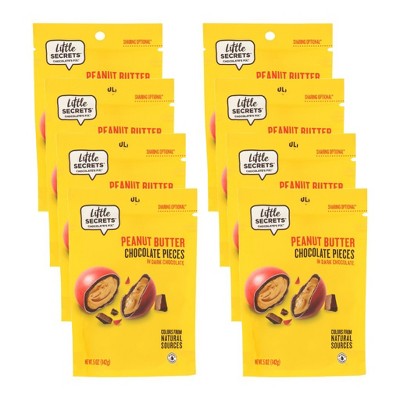Little Secrets Peanut Butter Chocolate Pieces in Dark Chocolate - Case of 8/5 oz