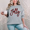Simply Sage Market Women's Graphic Sweatshirt Jolly Plaid - 2 of 4