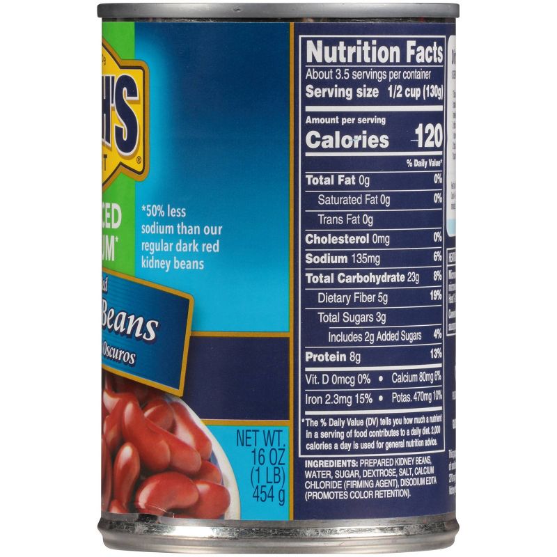 Bush&#39;s Reduced Sodium Dark Red Kidney Beans - 16oz, 6 of 14