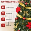 Hyleory 6 ft. Fully Decorated Pre-Lit Pop Up Artificial Christmas Tree with 200 LED Lights and Red/Golden Ornaments - 3 of 4
