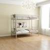 NicBex Twin Over Twin Bunk Bed with Guardrail,Metal Loft Bed with Ladder and Converts to 2 Twin Beds,Noise Reduced Bunk Beds for Bedroom - 2 of 4