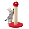 Heynemo 20" Cat Scratching Post, Sisal Cat Scratcher with Interactive Hanging Toy, Monster Scratch Pole for Indoor Cats, Cute Cat Scratch Post - 3 of 4