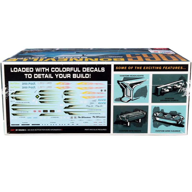 Skill 2 Model Kit 1965 Pontiac Bonneville Sport Coupe 3-in-1 Kit 1/25 Scale Model by AMT, 3 of 5