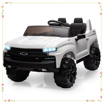 24V 2-Seater Truck Licensed Chevrolet Silverado Ride On Car Toy w/Parent Remote Control