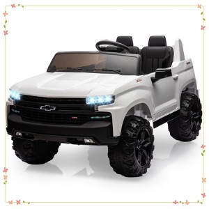 24V 2-Seater Truck Licensed Chevrolet Silverado Ride On Car Toy w/Parent Remote Control - 1 of 4