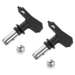 Unique Bargains 304 Stainless Steel Reversible Airless Sprayer Paint Nozzles 2 Pcs - 1 of 4