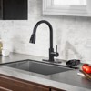 WOWOW Windmill Fan Blade Sink Glass Rinser for Kitchen Sink in Brushed Nickel - 3 of 4
