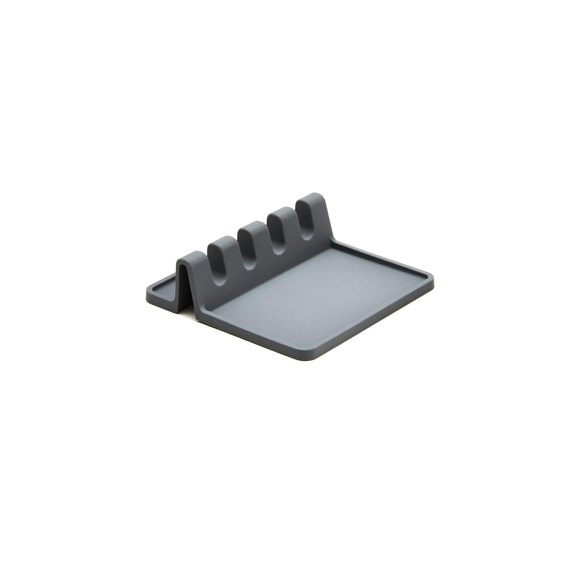 Cheer Collection Heat Resistant Spoon Rest (Gray)