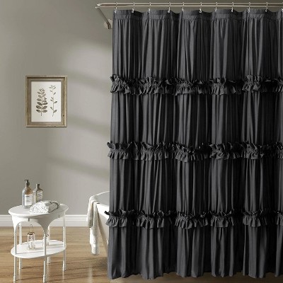 LunaLulinlk Ruffle Vintage Shower Curtain Boho Farmhouse Shower Curtain