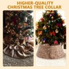 SEVOBAL Christmas Tree Stands Christmas Tree Collars, Rattan Tree Skirts and Stand Base Covers, Christmas Decorations, Brown, 16.93"*24.02"*10.24" - 4 of 4
