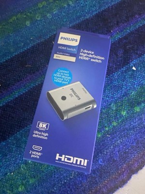 Philips 8k Hdmi 2-port Switch - Silver : Target