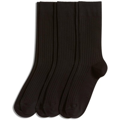 Jockey Men's Rib Crew Dress Socks - 3 Pack : Target