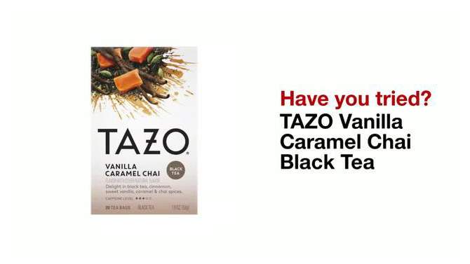 Tazo Chai Vanilla Caramel Black Tea - 20ct, 2 of 7, play video
