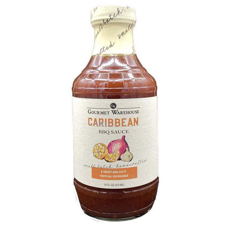 Gourmet Warehouse Caribbean BBQ Sauce - 16oz, 1 of 4