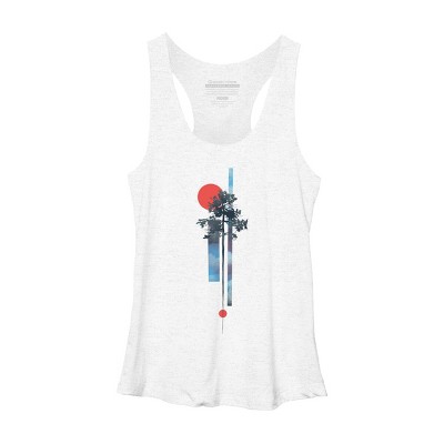 Women's Design By Humans Abstract Nature By airiestudio Racerback Tank Top