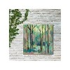 Cottage Garden West of The Wind FABLED Forest Green, Brown 24 x 24 Inch Waterproof Gallery Wrapped Canvas, Outdoor Garden, Yard, Patio All Weather - 2 of 2