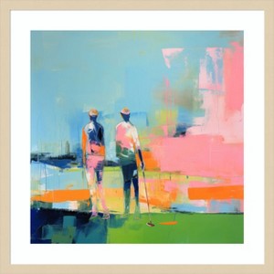 Amanti Art Golf Players I by Irena Orlov Wood Framed Wall Art Print - 1 of 4