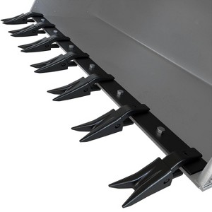 Coucheta Bucket Tooth Bar, Heavy Duty Tractor Bucket Teeth for Sub-Compact Tractor & Skid Steer, No-Drill Installation for Efficient Soil Excavation - 1 of 4