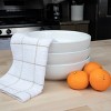 Arkwright Kitchen Dishcloths (12 Pack), Cotton, 12x12 in., Windowpane Stripes - 3 of 4