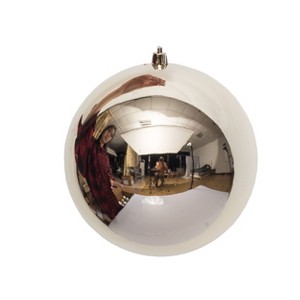 Season's Designs Christmas Tree 6" Champagne Shiny Shatterproof Seamless - 1 of 1