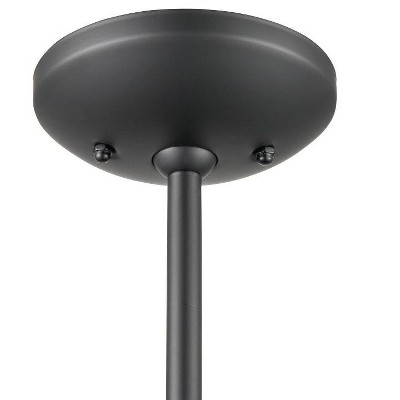 Neo-Industrial Matte Black Mini Pendant Light for Indoor/Outdoor