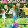 Vatos Turtle Water Sprinkler for Kids,4 in 1 360 Roating Spray Toys with Snail Splash,Ring Toss,Catch Ball Game & Hurdle Play for Boys Girls Aged 3-8 - 3 of 4