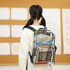 MaseiKar Transparent School Backpack, With Water-Resistant PVC Plastic Material and Ruggedly Reinforced Shoulder Straps, Clear - 2 of 4