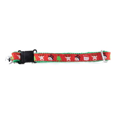 The Worthy Dog Merry Christmas Breakaway Adjustable Cat Collar