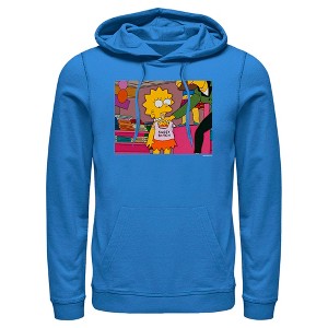 Men's The Simpsons Sassy Lisa Scene Pull Over Hoodie - 1 of 4