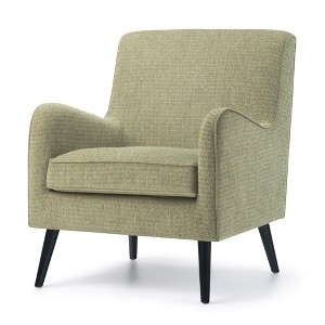 Stanley Mid Century Arm Chair Pear Green Fabric - Wyndenhall