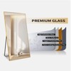 HOMLUX 64"x21"/58"x18" Rectangular Leaning Floor Mirror Full Length Standing Mirror Bathroom - 4 of 4