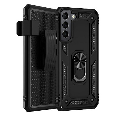 SaharaCase Military Kickstand Series Case for Samsung Galaxy S22+ Black (CP00209)