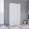 NicBex 71.14"H Armoire Wardrobe Closet Storage Cabinet with 3 Doors & Shelves & 2 Inner Drawers for Bedroom - 2 of 4