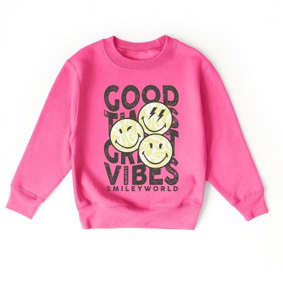The Juniper Shop SmileyWorld Good Times Great Vibes  Youth Sweatshirt